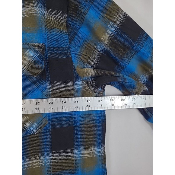 Polar King Heavyweight Flannel Snap Button  Shiet Long-Sleeve Men's Sz XXL Thick - Picture 3 of 9